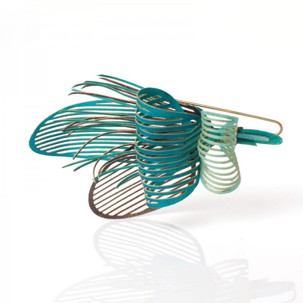 Broche algas Gr. azul Broche algas Gr. azul