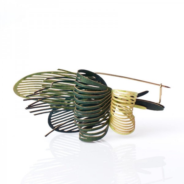 Broche algas Gr. verde Broche algas Gr. verde