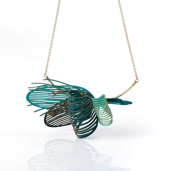 Gargantilla algas azul Gargantilla algas azul