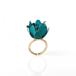 Anillo campanillas azul Anillo campanillas azul