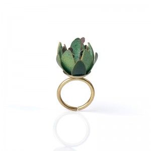 Anillo campanillas verde Anillo campanillas verde