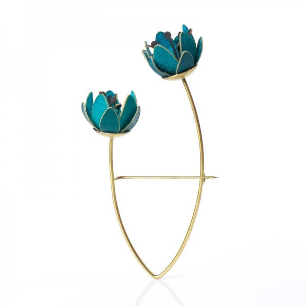 Broche campanillas azul Broche campanillas azul