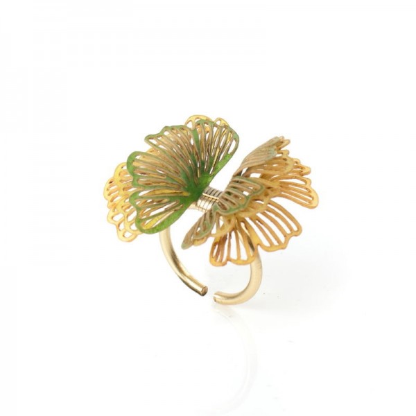 Anillo brotes amarillo Anillo brotes amarillo