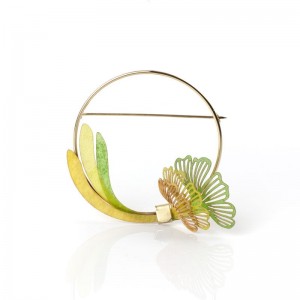 Broche Brotes redondo amarillo Broche Brotes redondo amarillo