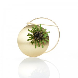 Broche Anémona verde Broche Anémona verde