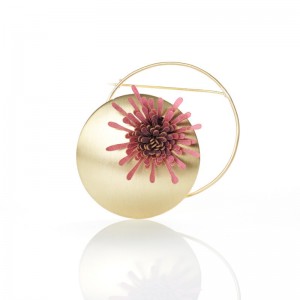 Broche Anémona malva Broche Anémona malva