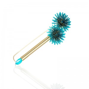 Broche Anémona tubo AZUL Broche Anémona tubo AZUL