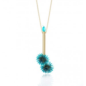 Colgante Anémona tubo azul Colgante Anémona tubo azul