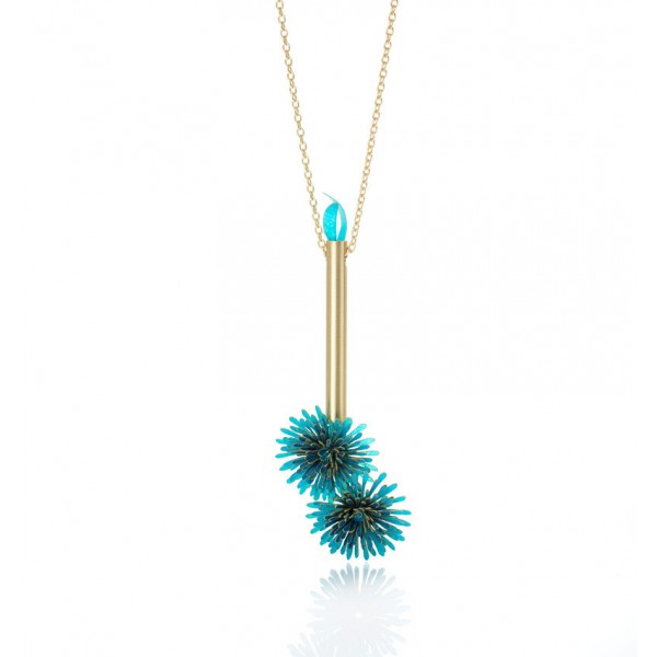Colgante Anémona tubo azul Colgante Anémona tubo azul
