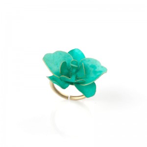Anillo Orquídea Turquesa Anillo Orquídea Turquesa