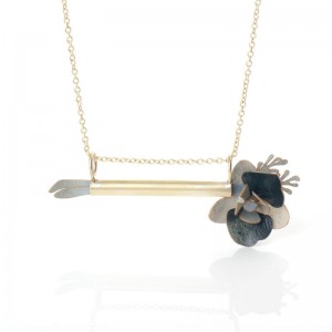 Colgante Orquídea tubo Gris Colgante Orquídea tubo Gris