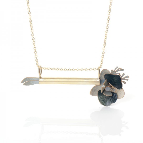 Colgante Orquídea tubo Gris Colgante Orquídea tubo Gris