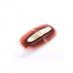 Broche Areca Horizontal Rojo Broche Areca Horizontal Rojo