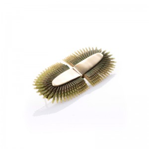 Broche Areca Horizontal Verde Broche Areca Horizontal Verde