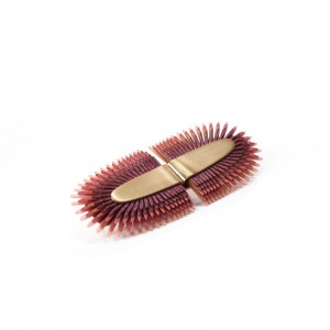 Broche Areca Horizontal Malva Broche Areca Horizontal Malva