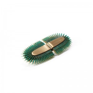 Broche Areca Horizontal Turquesa Broche Areca Horizontal Turquesa