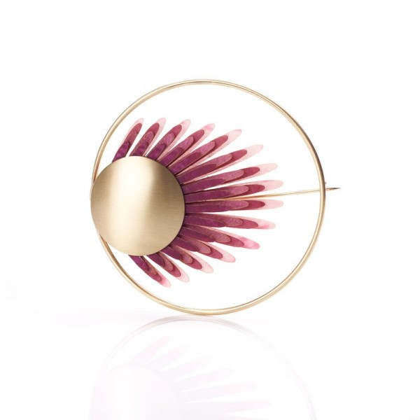 Broche Sabal Malva Broche Sabal Malva