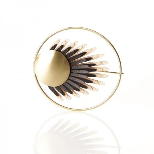 Broche Sabal Negro Broche Sabal Negro