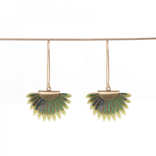 Pendiente Sabal Largo Verde