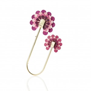 Broche Paipai 2 flores Malva Broche Paipai 2 flores Malva