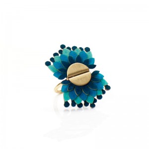 Anillo Bromelia Azul Anillo Bromelia Azul