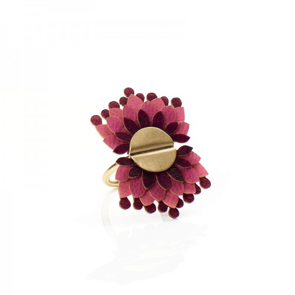 Anillo Bromelia Malva Anillo Bromelia Malva