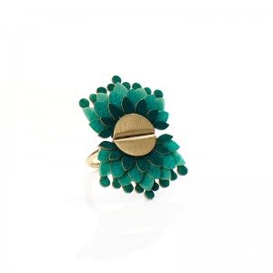 Anillo Bromelia Turquesa Anillo Bromelia Turquesa