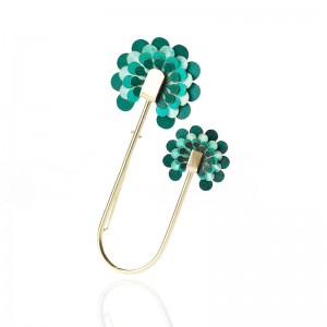 Broche Paipai 2 flores Turquesa Broche Paipai 2 flores Turquesa