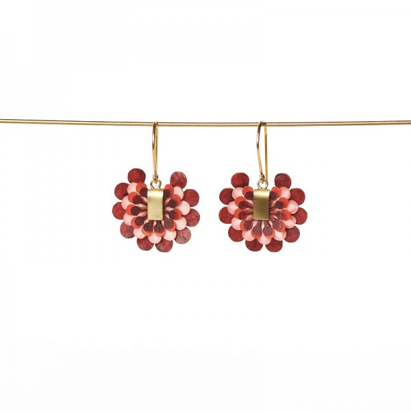 Pendientes Peq. Paipai Rojo