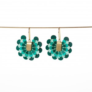 Pendientes grandes Paipai Turquesa