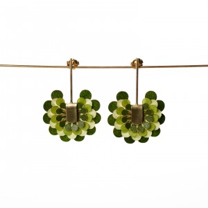 Pendientes barra Paipai Verde