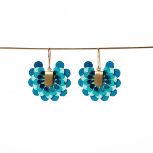 Pendientes grandes Paipai Azul